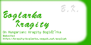 boglarka kragity business card